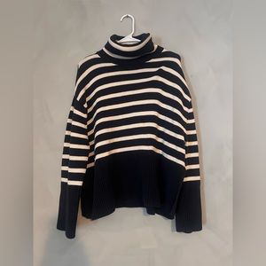 Stripped tunic sweater